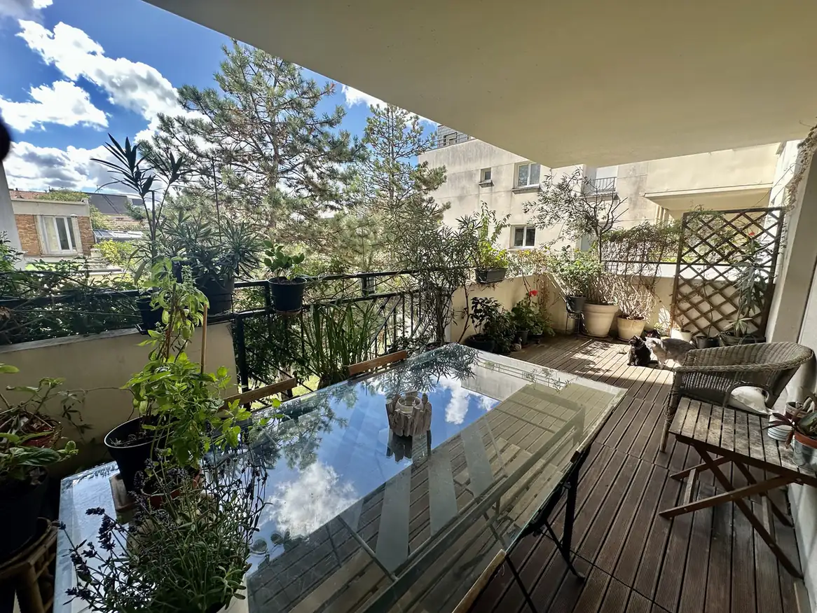 Terrasse de l’appartement 4 pièces à Montrouge